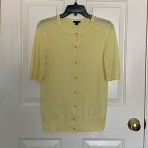 Ann taylor yellow cardigan